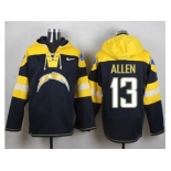 Nike San Diego Chargers #13 Keenan Allen Navy Blue Player Pullover Hoodie