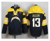 Nike San Diego Chargers #13 Keenan Allen Navy Blue Player Pullover Hoodie