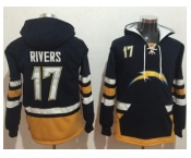 Nike San Diego Chargers #17 Philip Rivers Navy Blue Gold Name & Number Pullover NFL Hoodie