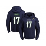 Nike San Diego Chargers #17 Philip Rivers Navy Blue Name & Number Pullover NFL Hoodie