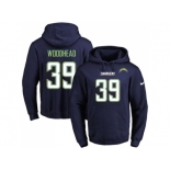 Nike San Diego Chargers #39 Danny Woodhead Navy Blue Name & Number Pullover NFL Hoodie