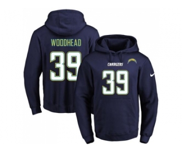 Nike San Diego Chargers #39 Danny Woodhead Navy Blue Name & Number Pullover NFL Hoodie