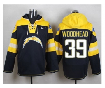 Nike San Diego Chargers #39 Danny Woodhead Navy Blue Player Pullover Hoodie