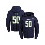 Nike San Diego Chargers #50 Manti Te'o Navy Blue Name & Number Pullover NFL Hoodie