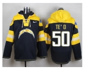 Nike San Diego Chargers #50 Manti Te'o Navy Blue Player Pullover Hoodie