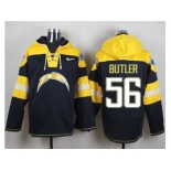 Nike San Diego Chargers #56 Donald Butler Navy Blue Player Pullover Hoodie