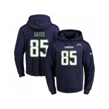 Nike San Diego Chargers #85 Antonio Gates Navy Blue Name & Number Pullover NFL Hoodie