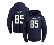 Nike San Diego Chargers #85 Antonio Gates Navy Blue Name & Number Pullover NFL Hoodie