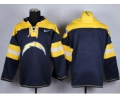 Nike San Diego Chargers blank yellow-blue jerseys[pullover hooded sweatshirt]