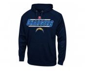 San Diego Chargers Majestic Navy Blue Synthetic Hoodie Sweatshirt