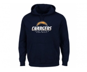 San Diego Chargers Navy Blue Critical Victory Pullover Hoodie