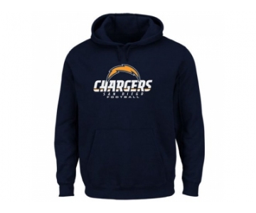 San Diego Chargers Navy Blue Critical Victory Pullover Hoodie