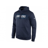 San Diego Chargers Nike Navy KO Speed Wordmark Performance Hoodie