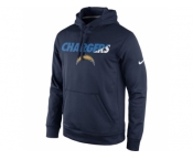 San Diego Chargers Nike Navy Kick Off Staff Performance Pullover Hoodie