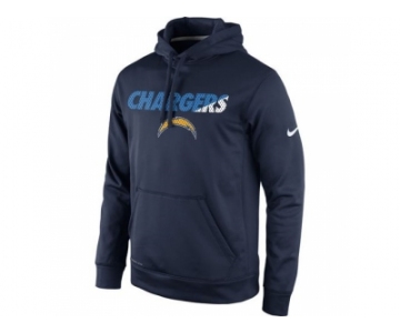 San Diego Chargers Nike Navy Kick Off Staff Performance Pullover Hoodie