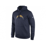 San Diego Chargers Nike Navy Practice Performance Pullover Hoodie