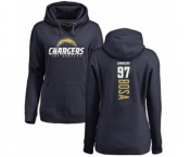 Football Women's Los Angeles Chargers #97 Joey Bosa Navy Blue Backer Pullover Hoodie