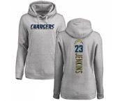 NFL Women's Nike Los Angeles Chargers #23 Rayshawn Jenkins Ash Backer Pullover Hoodie