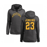 NFL Women's Nike Los Angeles Chargers #23 Rayshawn Jenkins Ash One Color Pullover Hoodie