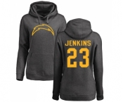 NFL Women's Nike Los Angeles Chargers #23 Rayshawn Jenkins Ash One Color Pullover Hoodie