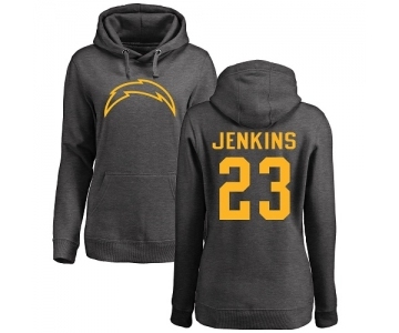 NFL Women's Nike Los Angeles Chargers #23 Rayshawn Jenkins Ash One Color Pullover Hoodie