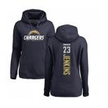 NFL Women's Nike Los Angeles Chargers #23 Rayshawn Jenkins Navy Blue Backer Pullover Hoodie