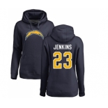 NFL Women's Nike Los Angeles Chargers #23 Rayshawn Jenkins Navy Blue Name & Number Logo Pullover Hoodie