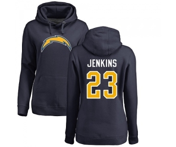 NFL Women's Nike Los Angeles Chargers #23 Rayshawn Jenkins Navy Blue Name & Number Logo Pullover Hoodie