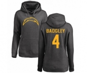 NFL Women's Nike Los Angeles Chargers #4 Michael Badgley Ash One Color Pullover Hoodie