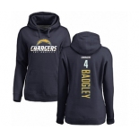 NFL Women's Nike Los Angeles Chargers #4 Michael Badgley Navy Blue Backer Pullover Hoodie