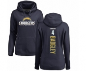 NFL Women's Nike Los Angeles Chargers #4 Michael Badgley Navy Blue Backer Pullover Hoodie