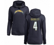 NFL Women's Nike Los Angeles Chargers #4 Michael Badgley Navy Blue Name & Number Logo Pullover Hoodie