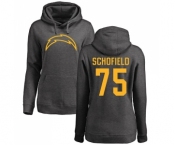 NFL Women's Nike Los Angeles Chargers #75 Michael Schofield Ash One Color Pullover Hoodie