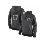 NFL Women's Nike San Diego Chargers #17 Philip Rivers Stitched Black Anthracite Salute to Service Player Performance Hoodie