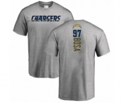 Football Los Angeles Chargers #97 Joey Bosa Ash Backer T-Shirt