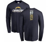 Football Los Angeles Chargers #97 Joey Bosa Navy Blue Backer Long Sleeve T-Shirt