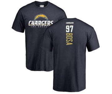 Football Los Angeles Chargers #97 Joey Bosa Navy Blue Backer T-Shirt