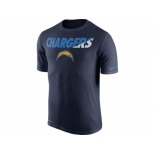 Men's San Diego Chargers Nike Navy Blue Legend Staff Practice Performance T-Shirt