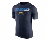 Men's San Diego Chargers Nike Navy Blue Legend Staff Practice Performance T-Shirt