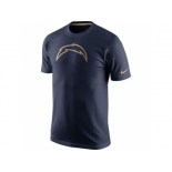 Men's San Diego Chargers Nike Navy Championship Drive Gold Collection Performance T-Shirt