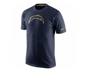 Men's San Diego Chargers Nike Navy Championship Drive Gold Collection Performance T-Shirt