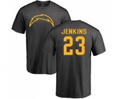 NFL Nike Los Angeles Chargers #23 Rayshawn Jenkins Ash One Color T-Shirt