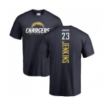 NFL Nike Los Angeles Chargers #23 Rayshawn Jenkins Navy Blue Backer T-Shirt