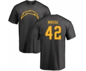 NFL Nike Los Angeles Chargers #42 Uchenna Nwosu Ash One Color T-Shirt