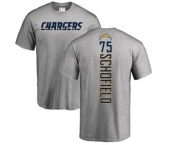 NFL Nike Los Angeles Chargers #75 Michael Schofield Ash Backer T-Shirt