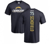 NFL Nike Los Angeles Chargers #75 Michael Schofield Navy Blue Backer T-Shirt