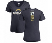 Football Women's Los Angeles Chargers #97 Joey Bosa Navy Blue Backer T-Shirt