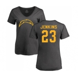 NFL Women's Nike Los Angeles Chargers #23 Rayshawn Jenkins Ash One Color T-Shirt