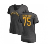 NFL Women's Nike Los Angeles Chargers #75 Michael Schofield Ash One Color T-Shirt