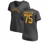 NFL Women's Nike Los Angeles Chargers #75 Michael Schofield Ash One Color T-Shirt